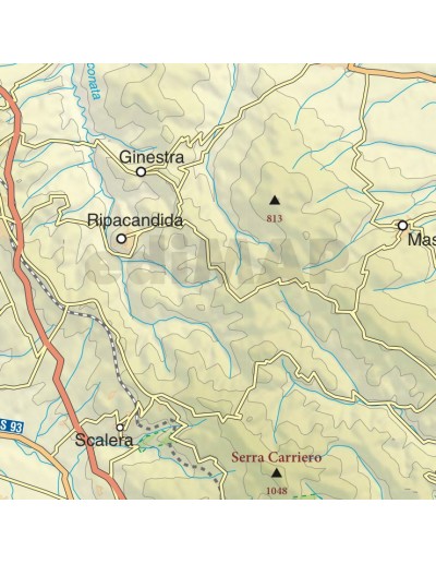 Mappa della provincia di Potenza jpg scala...