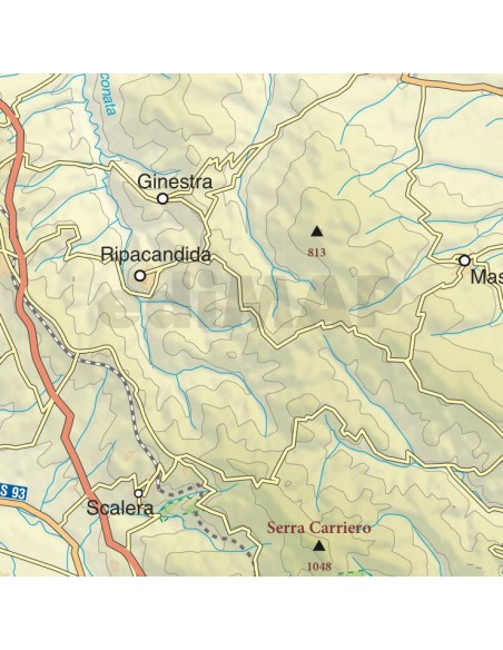 Mappa della provincia di Potenza jpg scala 1:200.000