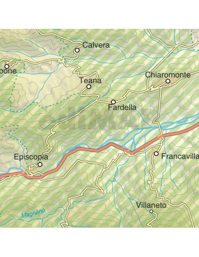 Mappa della provincia di Potenza jpg scala...
