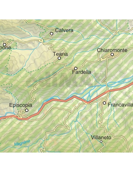 Mappa della provincia di Potenza jpg scala 1:200.000