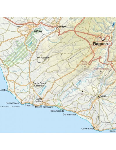 Mappa della provincia di Ragusa jpg scala...