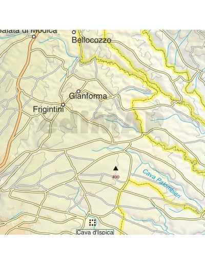 Mappa della provincia di Ragusa jpg scala...