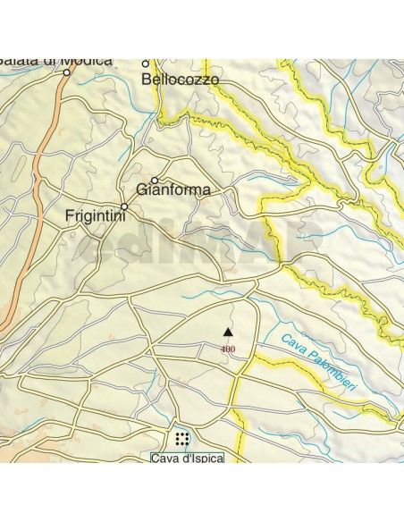 Mappa della provincia di Ragusa jpg scala 1:200.000