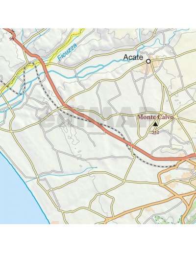 Mappa della provincia di Ragusa jpg scala...