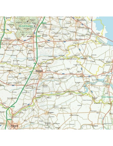 Mappa della provincia di Rovigo jpg scala 1:200.000