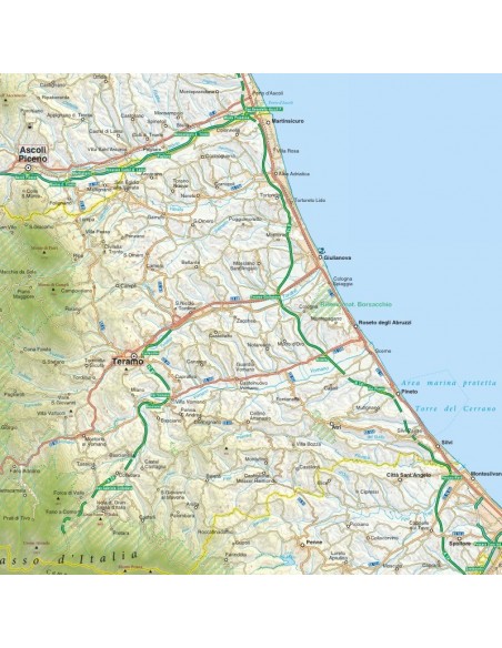 Mappa della provincia di Teramo jpg scala 1:200.000