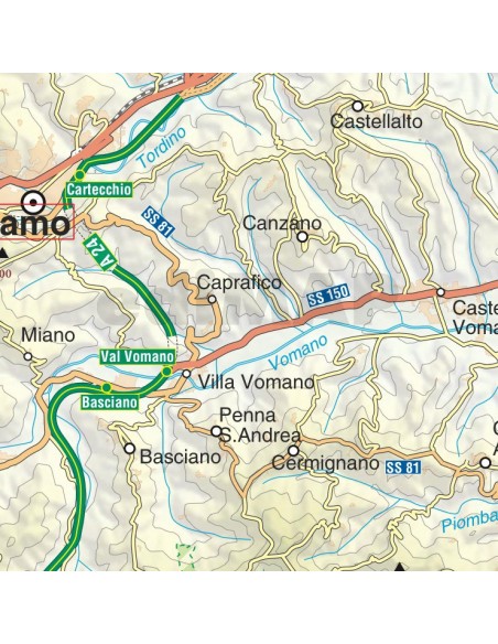 Mappa della provincia di Teramo jpg scala 1:200.000