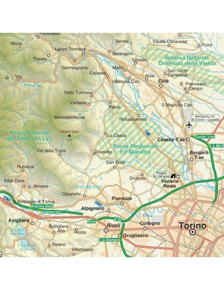 Mappa della provincia di Torino jpg scala 1:200.000