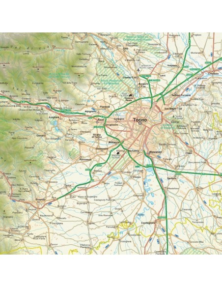 Mappa della provincia di Torino jpg scala 1:200.000