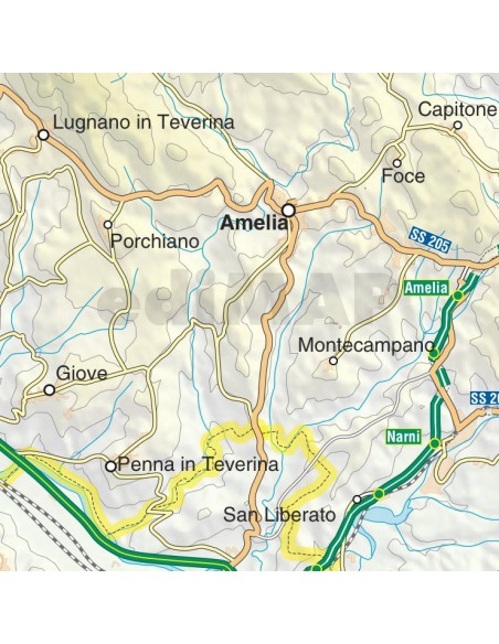 Mappa della provincia di Terni jpg scala 1:200.000