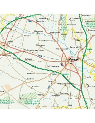 Mappa della provincia di Vercelli jpg scala...