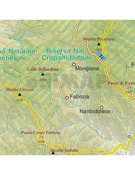 Mappa della provincia di Vibo Valentia jpg scala 1:200.000