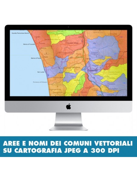 Mappa stradale con comuni della Calabria pdf