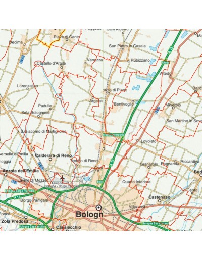 Mappa stradale con comuni dell'Emilia Romagna pdf