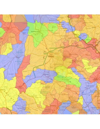 Mappa stradale con comuni del Lazio pdf