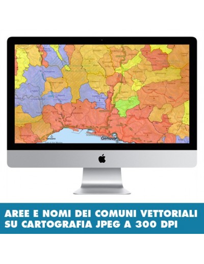 Mappa stradale con comuni della Liguria pdf