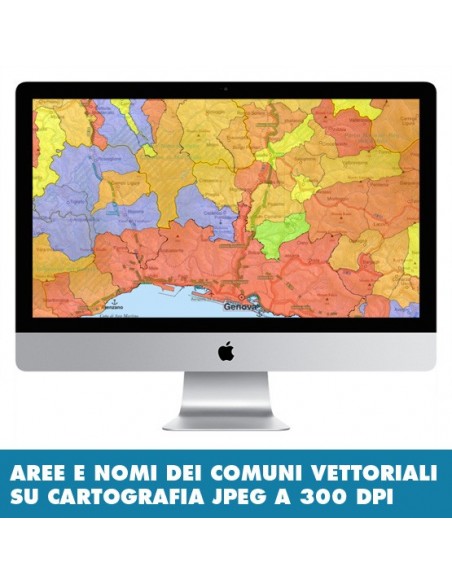 Mappa stradale con comuni della Liguria pdf