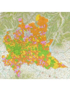Mappa stradale con comuni della Lombardia pdf 2