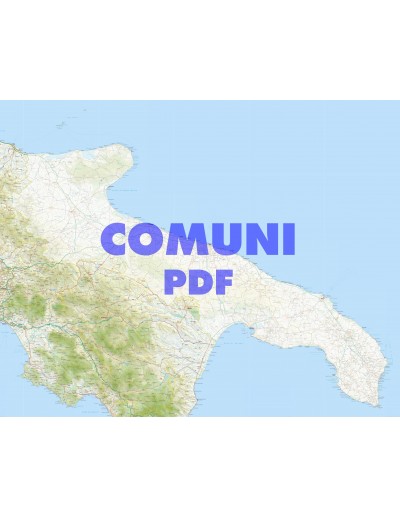 Mappa stradale con comuni della Puglia pdf
