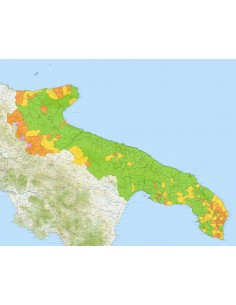 Mappa stradale con comuni della Puglia pdf 2