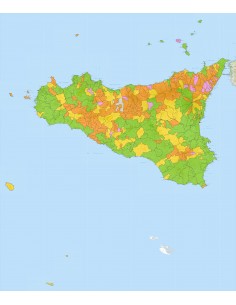 Mappa stradale con comuni della Sicilia pdf 2