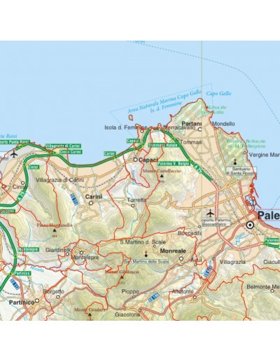Mappa stradale con comuni della Sicilia pdf