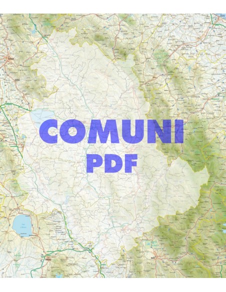 Mappa stradale con comuni dell'Umbria pdf
