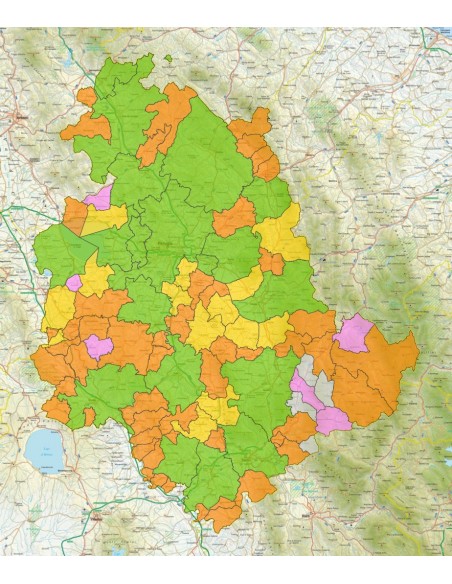 Mappa stradale con comuni dell'Umbria pdf