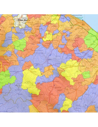 Mappa stradale con comuni dell'Umbria pdf