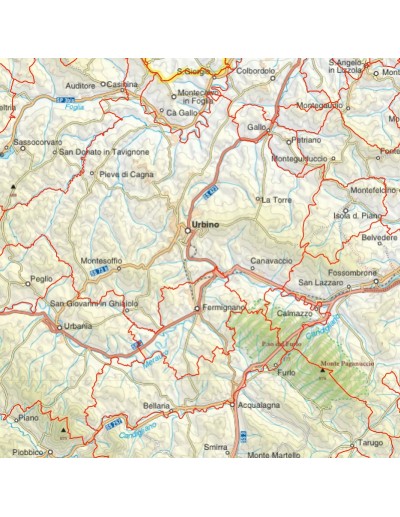 Mappa stradale con comuni dell'Umbria pdf