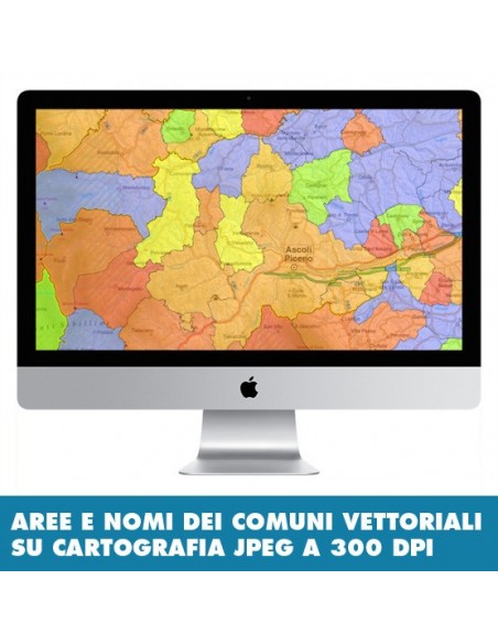 Mappa stradale con comuni della provincia di Ascoli Piceno pdf