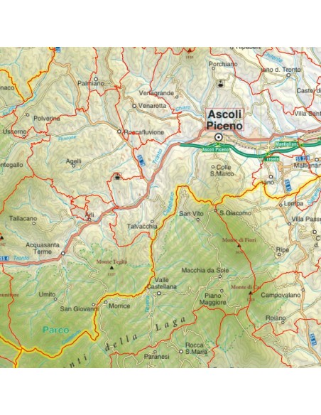 Mappa stradale con comuni della provincia di Ascoli Piceno pdf