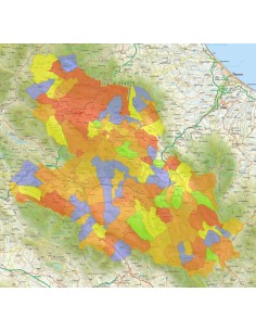 Mappa stradale con comuni della provincia di L'Aquila pdf 2