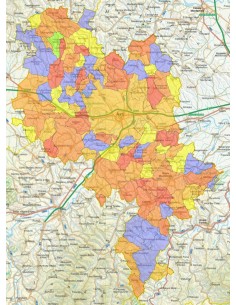 Mappa stradale con comuni della provincia di Asti pdf 2