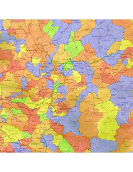 Mappa stradale con comuni della provincia di Avellino pdf