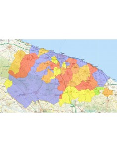 Mappa stradale con comuni della provincia di Bari pdf 2