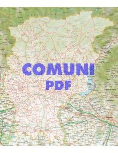 Mappa stradale con comuni della provincia di Bergamo pdf