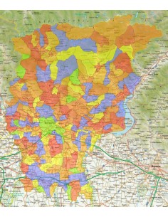 Mappa stradale con comuni della provincia di Bergamo pdf 2