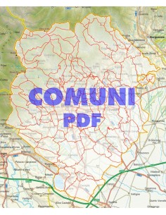 Mappa stradale con comuni della provincia di Biella pdf