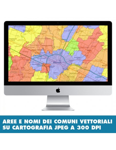 Mappa stradale con comuni della provincia di Bologna pdf