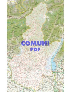 Mappa stradale con comuni della provincia di Brescia pdf