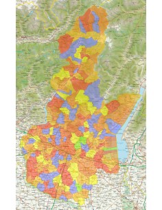 Mappa stradale con comuni della provincia di Brescia pdf 2