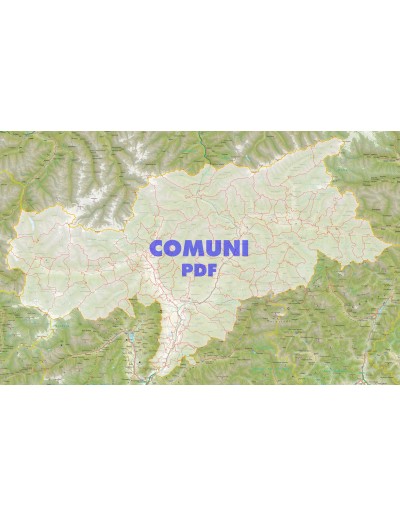 Mappa stradale con comuni della provincia di Bolzano/Bozen pdf