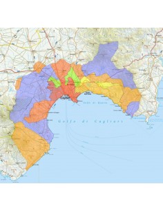 Mappa stradale con comuni della provincia di Cagliari pdf 2