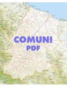 Mappa stradale con comuni della provincia di Campobasso pdf