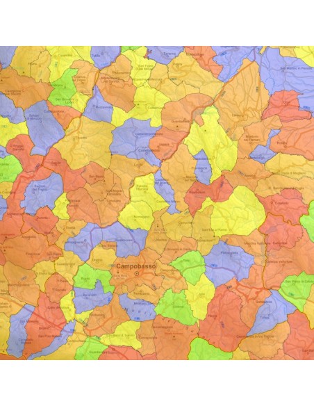 Mappa stradale con comuni della provincia di Campobasso pdf