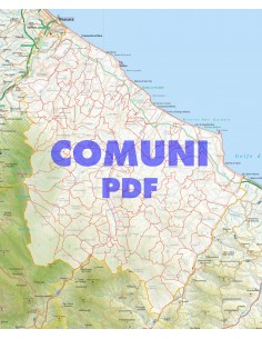 Mappa stradale con comuni della provincia di Chieti pdf