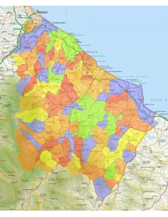 Mappa stradale con comuni della provincia di Chieti pdf 2