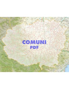 Mappa stradale con comuni della provincia di Cuneo pdf