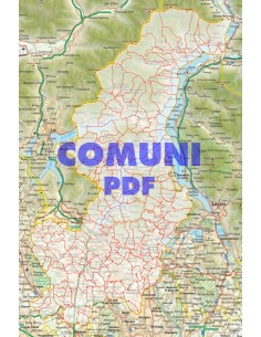 Mappa stradale con comuni della provincia di Como pdf